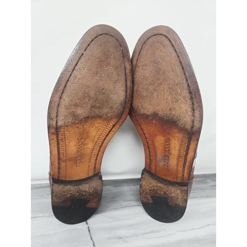 Vintage Cole Haan Wingtip Oxford Spectator Flex Comfort 2 Tone Dress Shoes 8.5 D - Picture 11 of 11